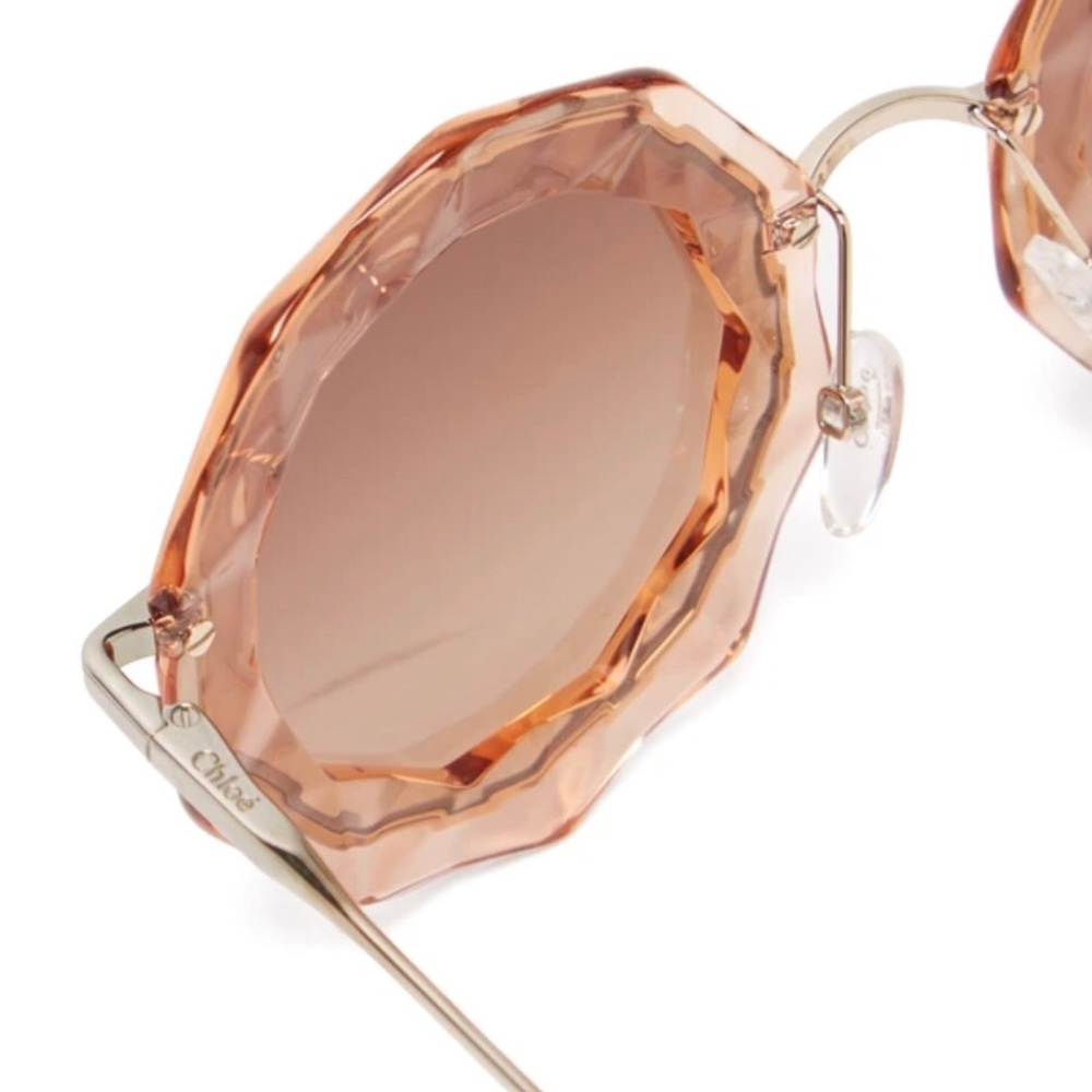 Authentic Chloe CAITE ROUND SUNGLASSES - Picture 2 of 7